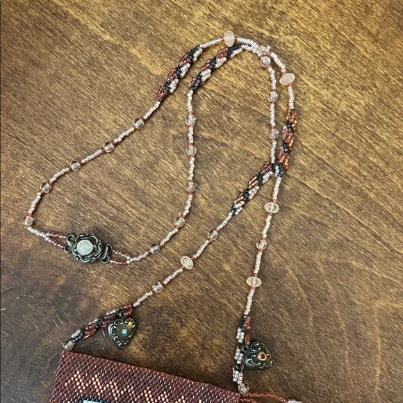 Vintage Beaded Fringe Tiny Purse - Picture 6 of 8